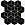 Bonaparte Landa Black matt 26,74x30,9x6 (чип 48x48 мм) Керамогранитная мозаика