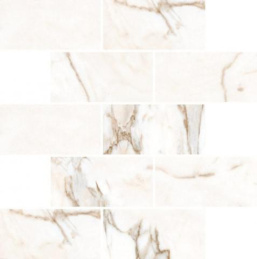 Kerranova Marble Trend Calacattа Cold K-1001/LR/m13 30,7x30,7x10 Мозаика