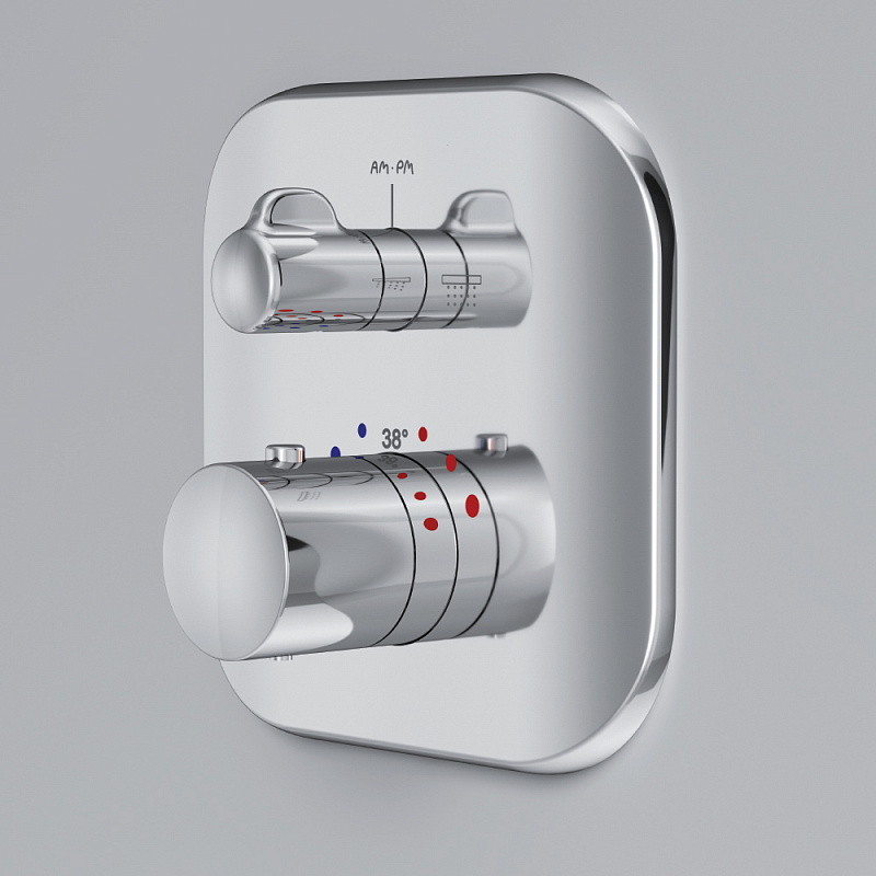 Смеситель для душа и ванны AM.PM Sensation F3085500 с термостатом, встраиваемый