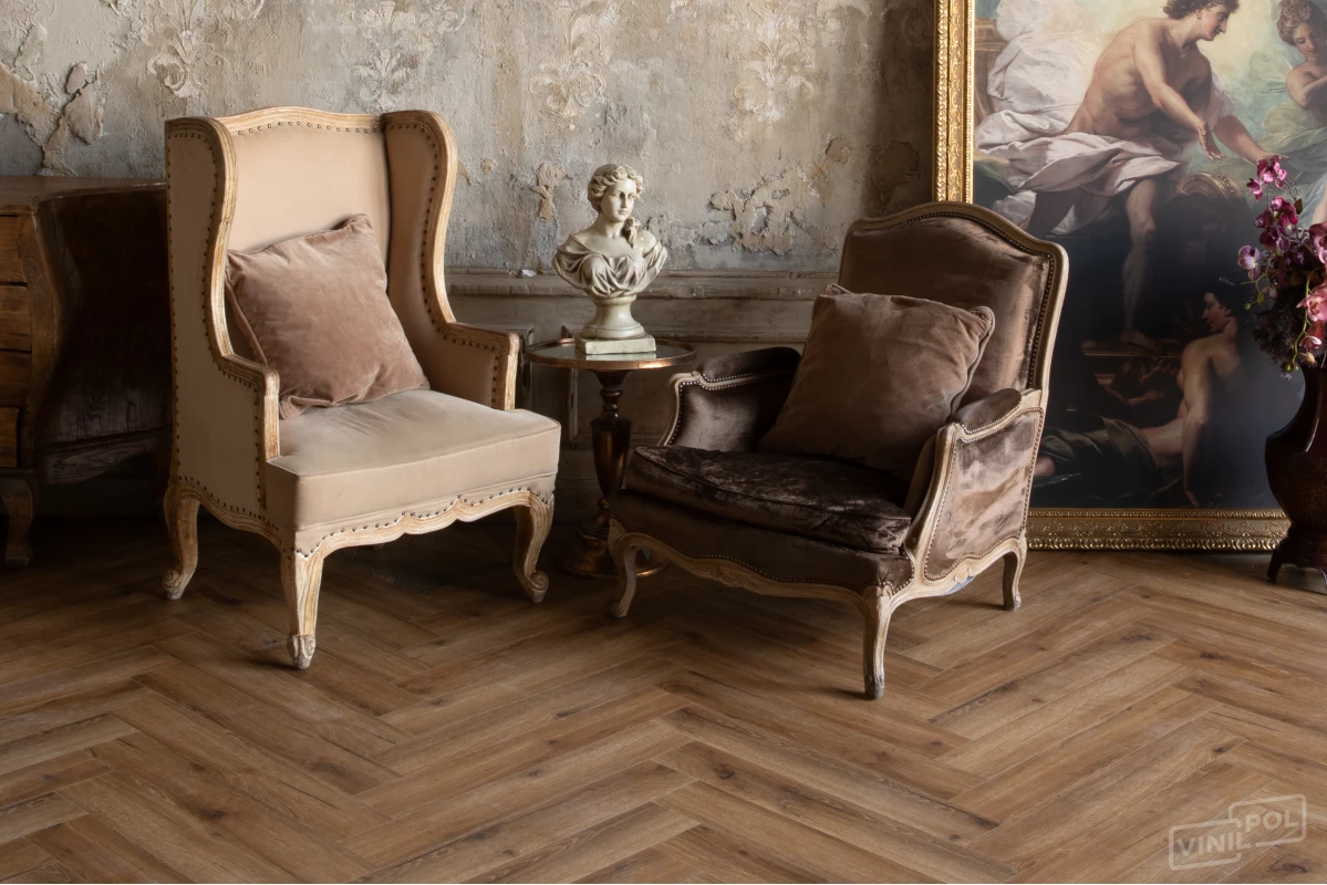 VinilPol SPC Herringbone 9933 Паркет Франческо