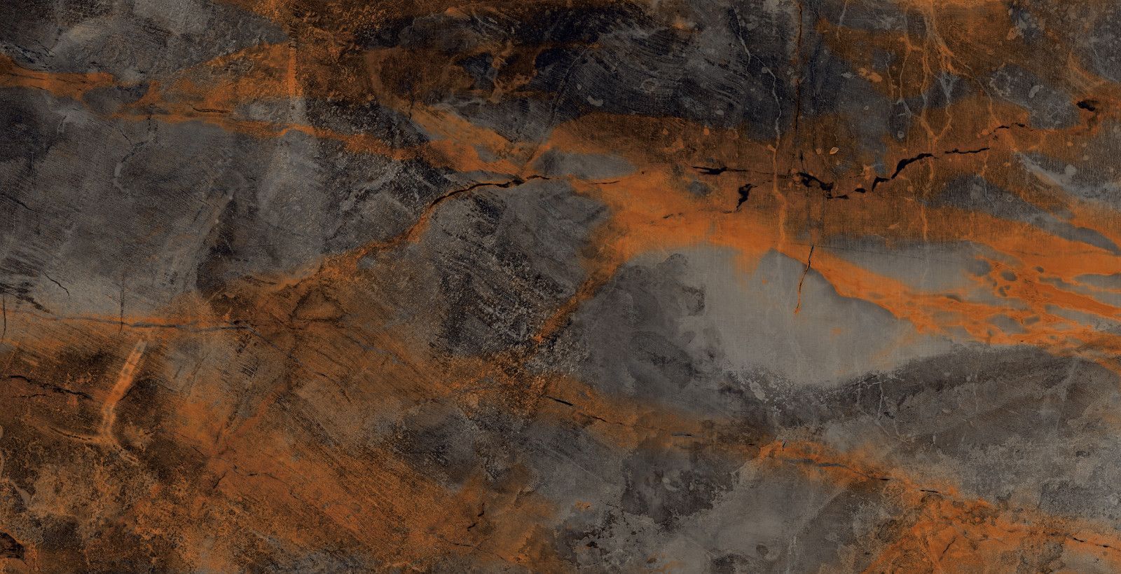 TileKraft Marble Black Hi-Glossy Foggy Black 80х160 Керамогранит глазурованный