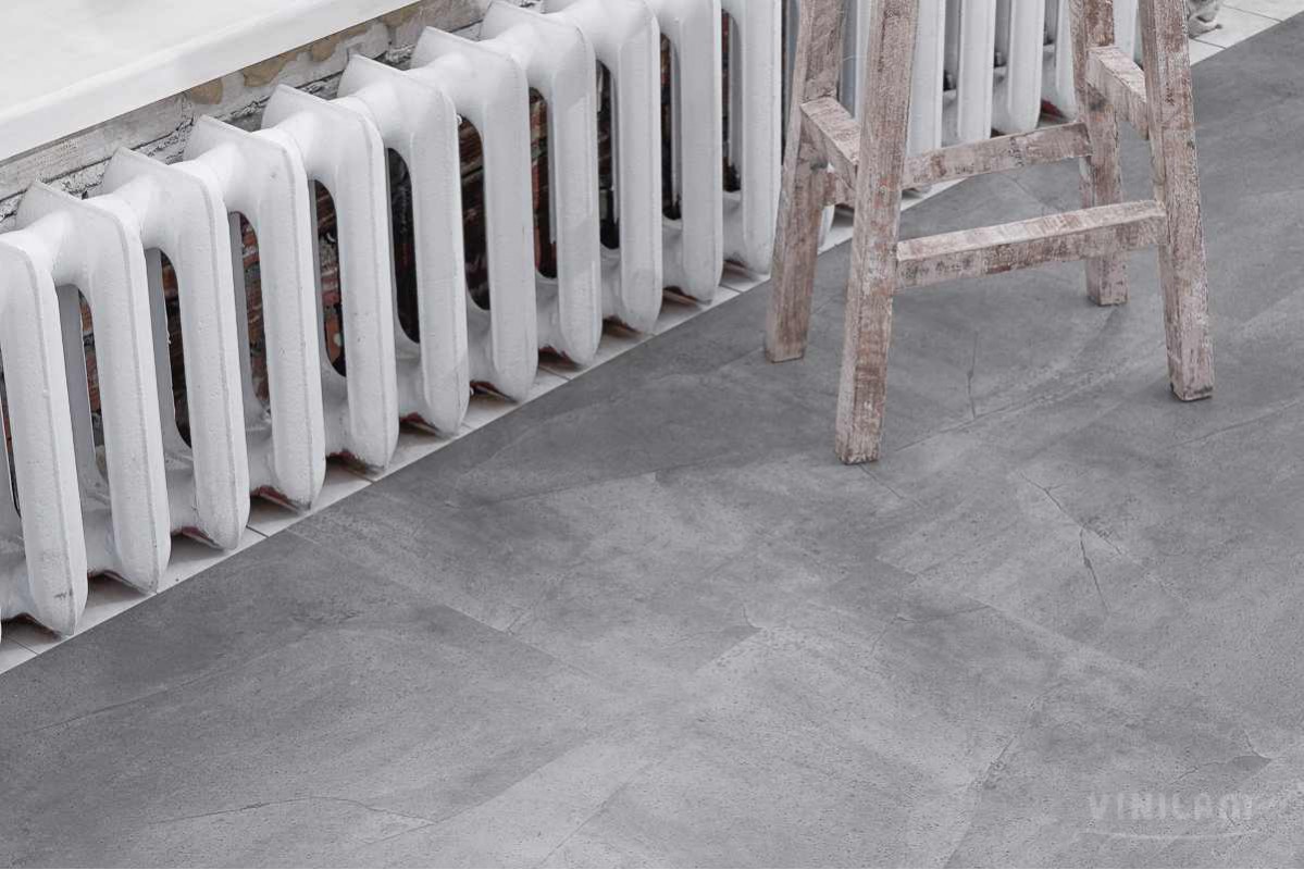 Vinilam SPC Ceramo Stone 61602 Серый Бетон