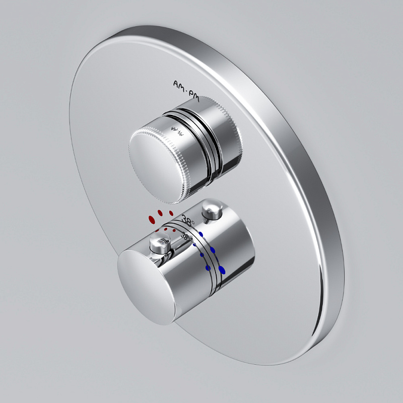 Смеситель для душа и ванны AM.PM Inspire V2.0 F50A75700 с термостатом, встраиваемый