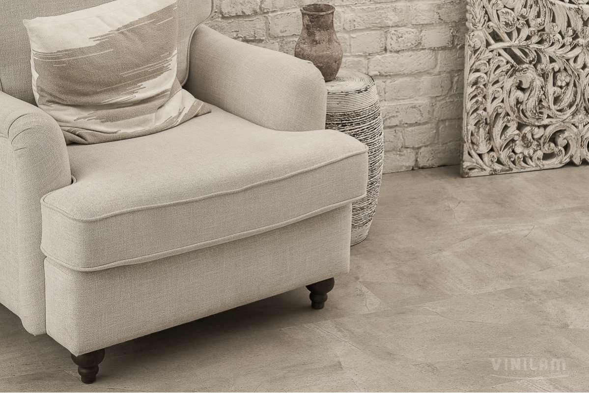 Vinilam SPC Ceramo Stone 61603 Бетонная смесь