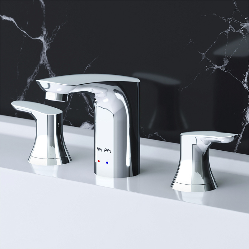 Смеситель для раковины AM.PM Like F8008000 трехсекционный