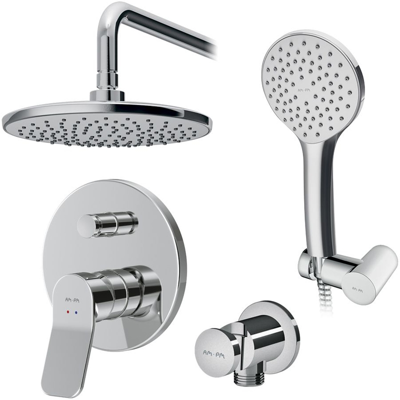 Душевая система AM.PM X-Joy FB85A1RH00 со смесителем, встраиваемая