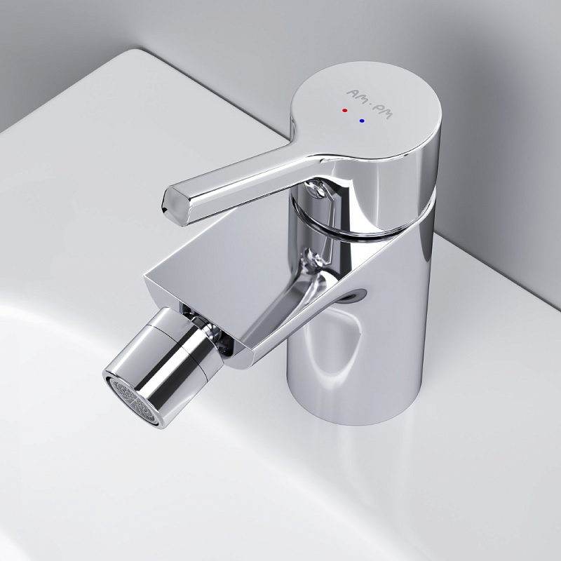 Смеситель для биде AM.PM X-Joy F85B83100 с донным клапаном