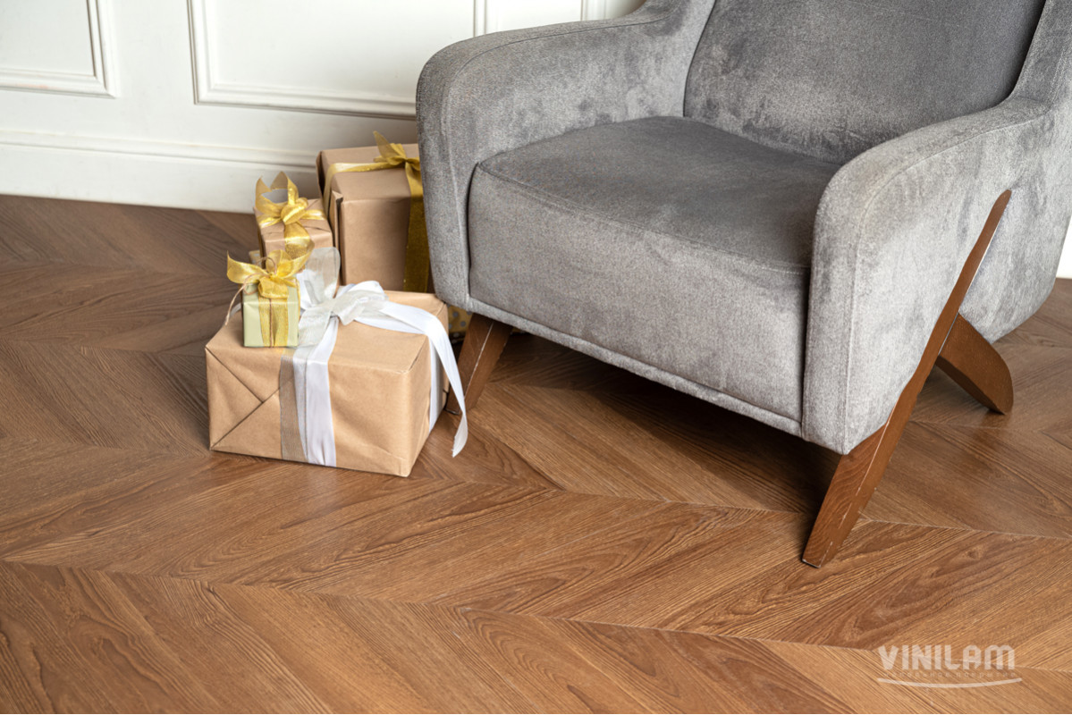 Vinilam LVT Parquet Chevron I1651102 Шеврон Плезир