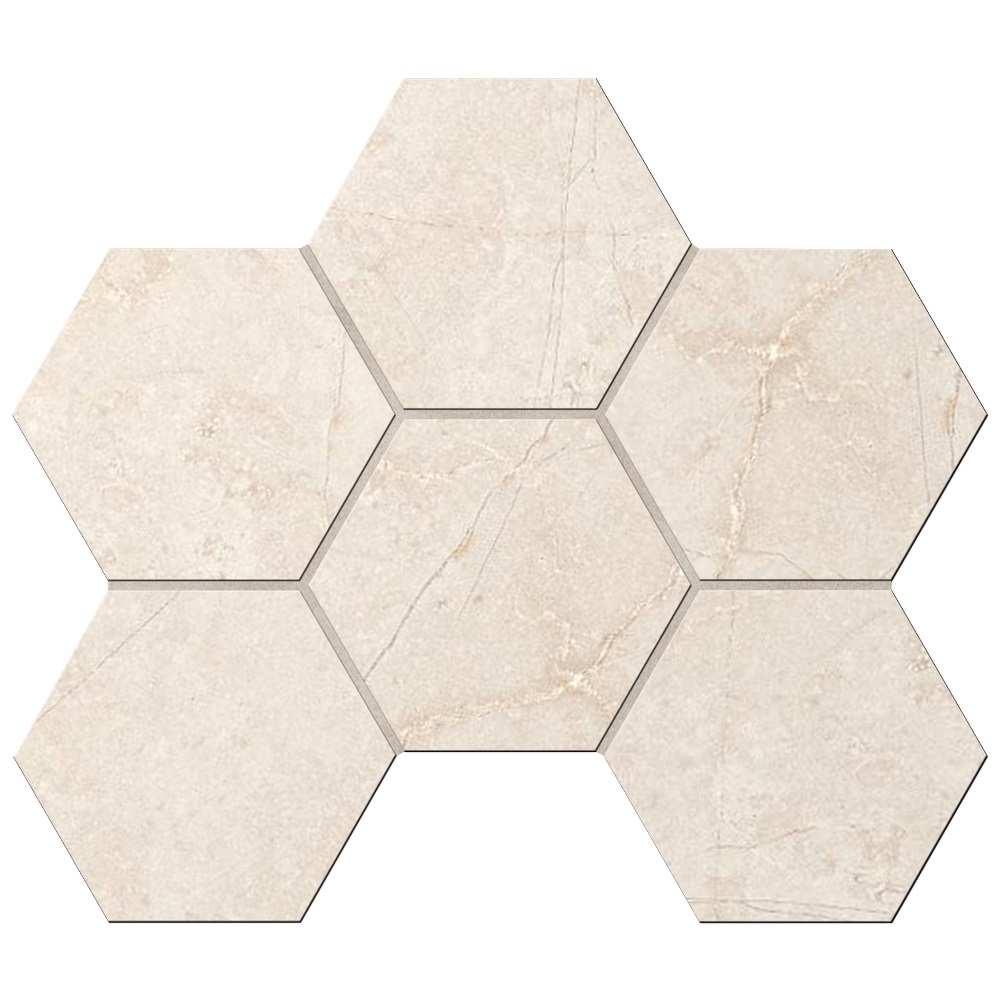 Ametis by Estima Marmulla MA02 Hexagon 25x28,5 Керамогранит неполированный