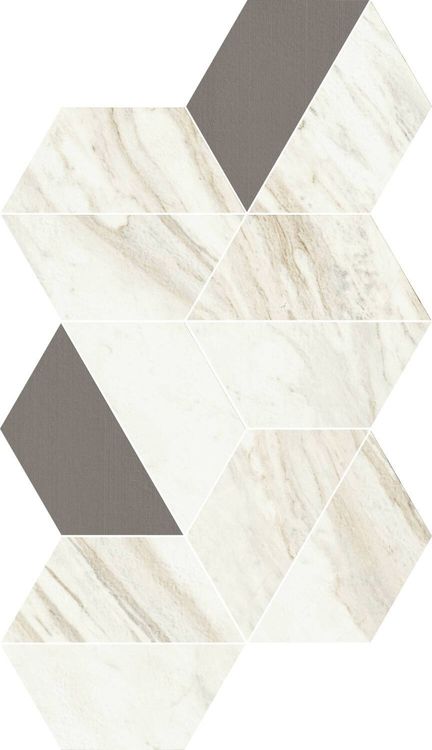 Coliseumgres Trevi Wall Project White Trapezium 18x31,4x8,5 Декор настенный