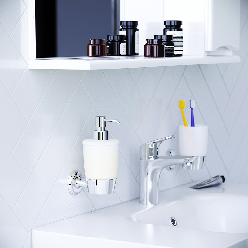 Диспенсер стеклянный AM.PM. Like A8036900 с настенным держателем