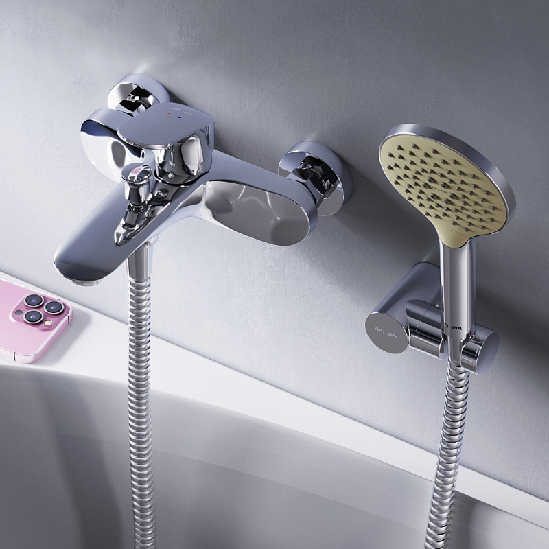 Смеситель для душа и ванны AM.PM Like F8015000 с душем