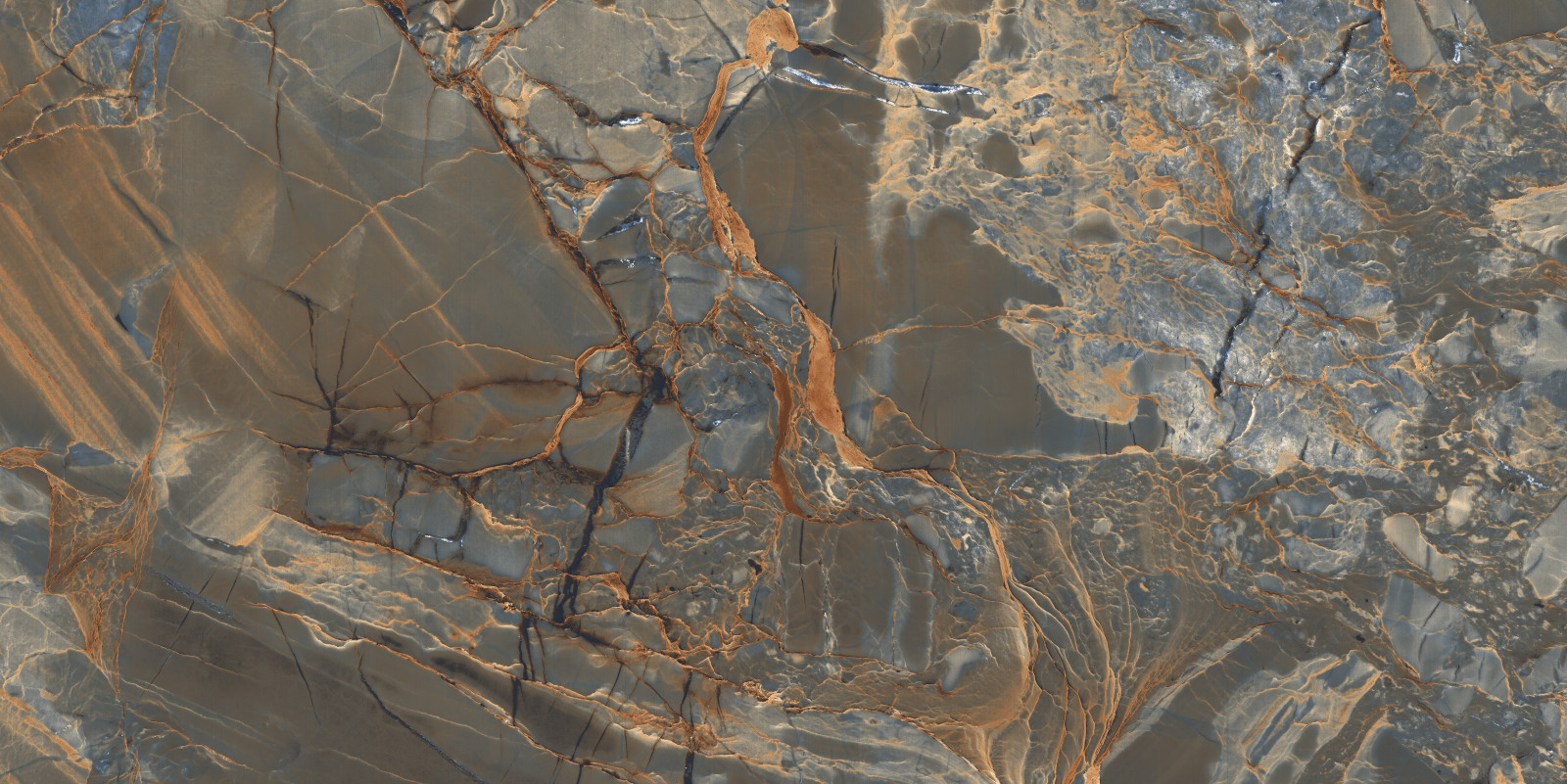 TileKraft Marble Beige Hi-Glossy Mosco Brown 80х160 Керамогранит глазурованный