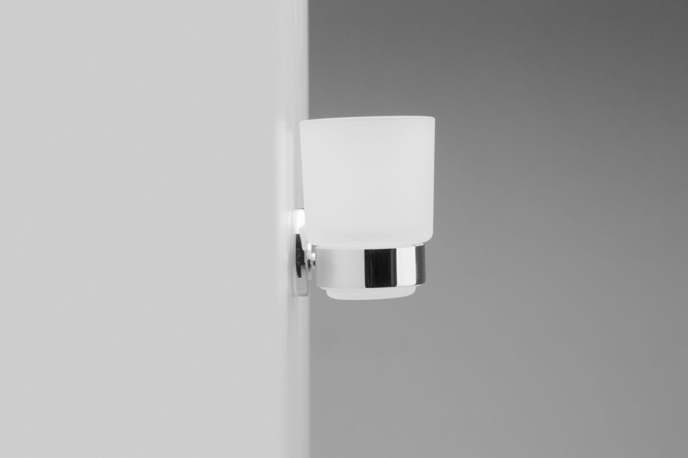 Стакан стеклянный AM.PM. Bliss A5534364 с настенным держателем