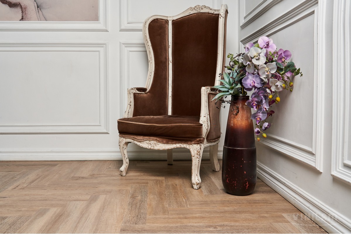 Vinilam LVT Parquet Herringbone IS11133 Паркет Северный