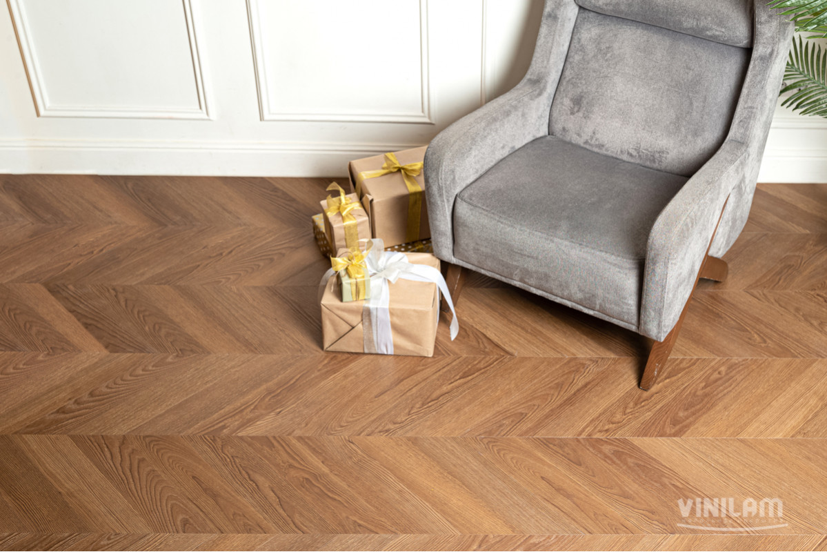 Vinilam LVT Parquet Chevron I1651102 Шеврон Плезир