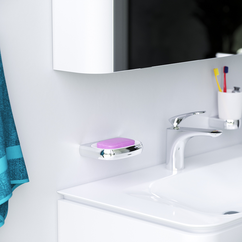 Мыльница стеклянная AM.PM. Sensation A3034200 с настенным держателем