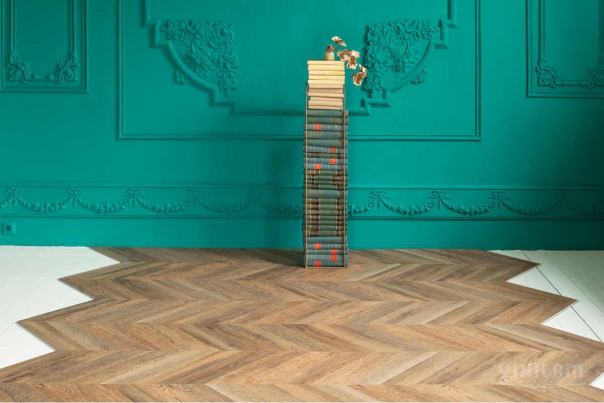 Vinilam LVT Parquet Chevron RI153610CL4 Шеврон Нормандия