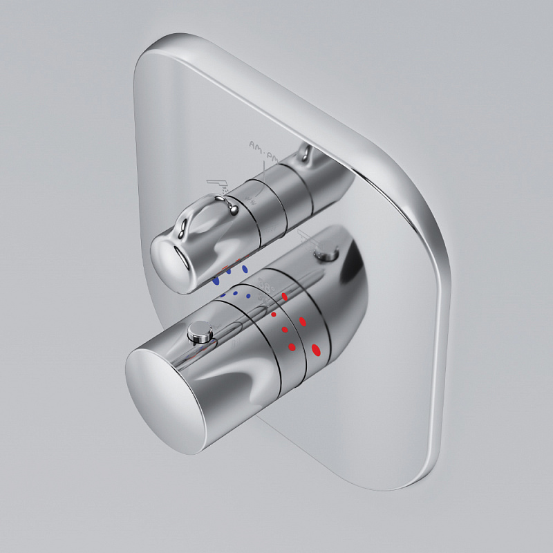 Смеситель для душа и ванны AM.PM Sensation F3085500 с термостатом, встраиваемый