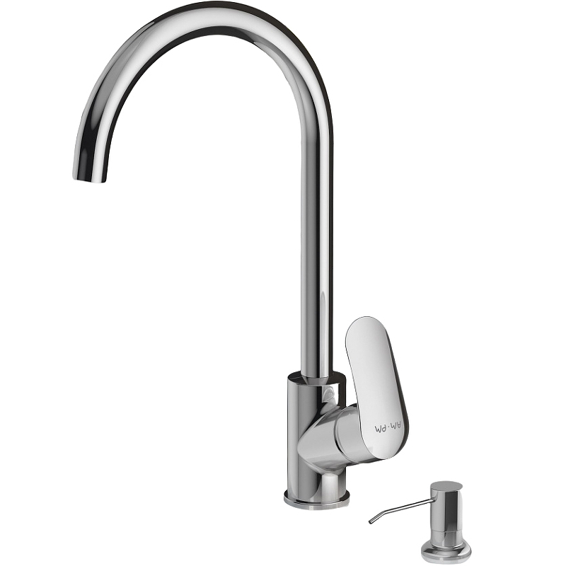 Смеситель для кухни AM.PM Like F8007D00 на раковину, с универсальным диспенсером