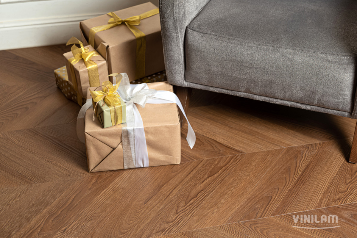 Vinilam LVT Parquet Chevron I1651102 Шеврон Плезир