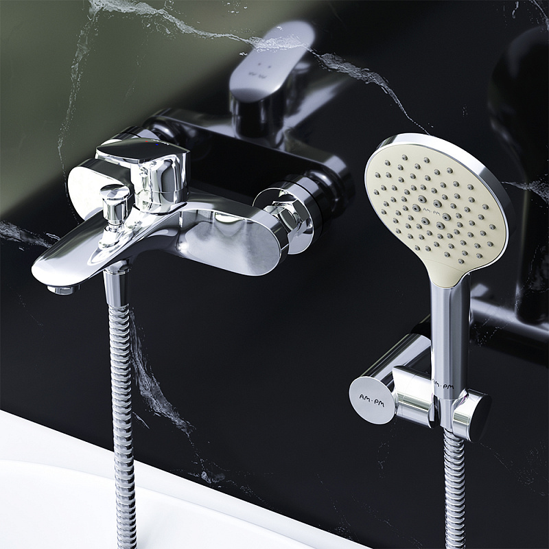 Смеситель для душа и ванны AM.PM Like F8015000 с душем