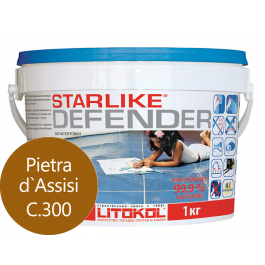 Затирка эпоксидная Litokol Starlike Defender (RG;R2T) 1кг, С.300 Коричневый