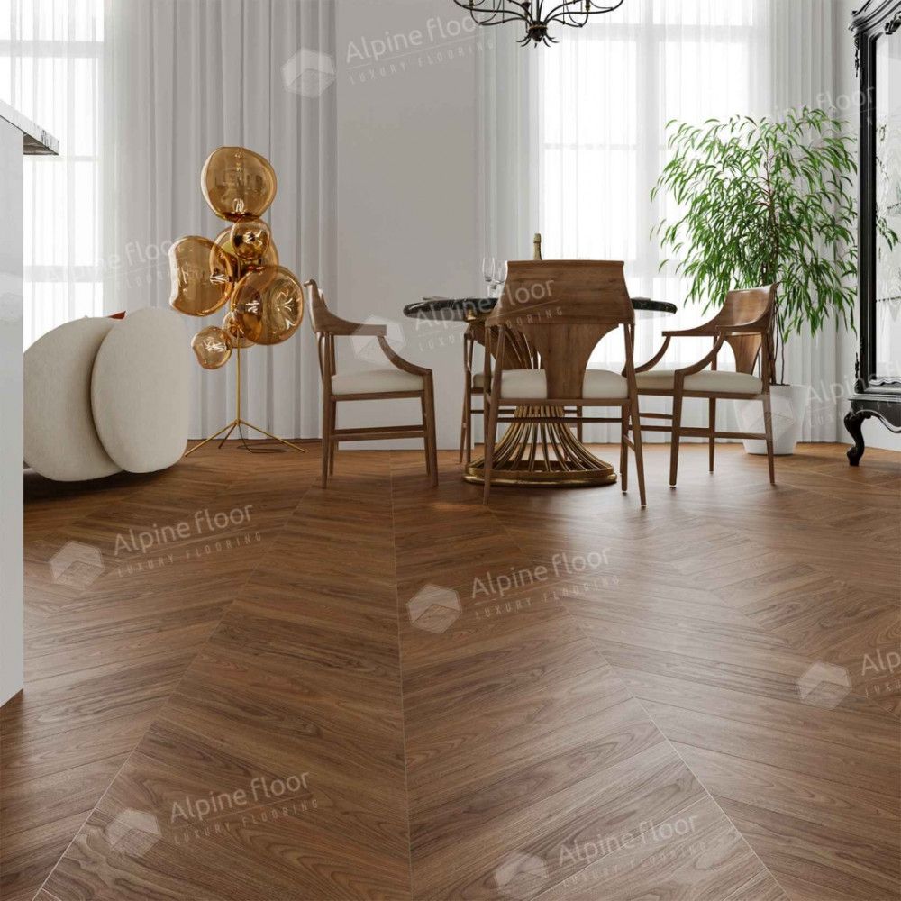 Alpine Floor SPC Chevron Alpine ЕСО 18-22 Орех Нойер