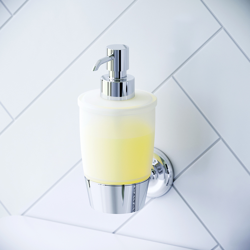 Диспенсер стеклянный AM.PM. Like A8036900 с настенным держателем