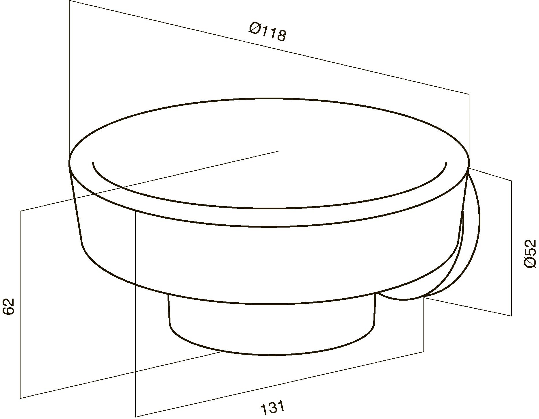 Мыльница AM.PM. Bliss A5534264 с настенным держателем
