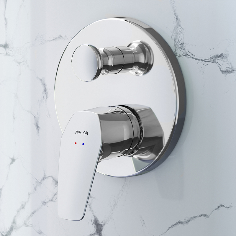 Смеситель для душа и ванны AM.PM Gem F9085000 встраиваемый