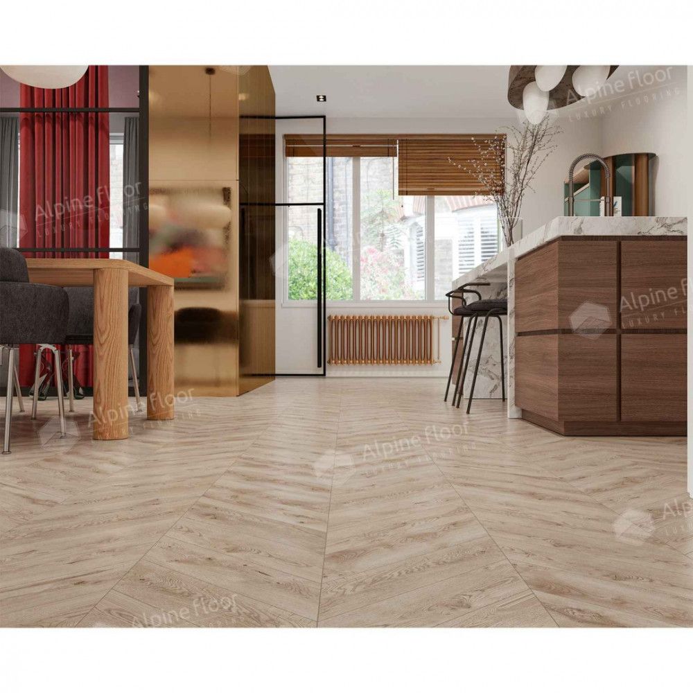 Alpine Floor SPC Chevron Alpine ЕСО 18-21 Гикори