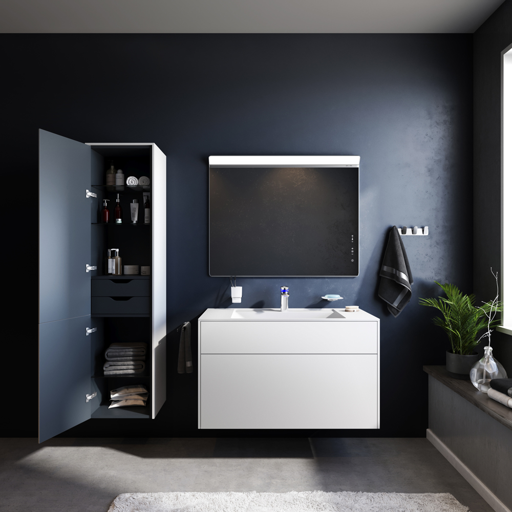 Зеркало настенное AM.PM. Inspire V2.0 M50AMOX1001SA 80x100 с LED-подсветкой