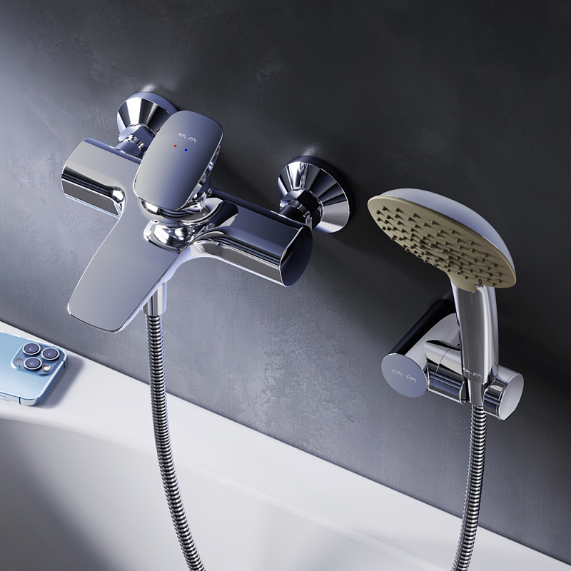 Смеситель для душа и ванны AM.PM Spirit 2.0 F70A15000 c душем