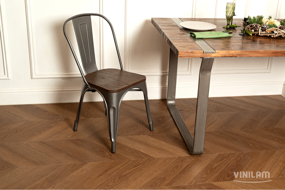 Vinilam LVT Parquet Chevron I1651102 Шеврон Плезир