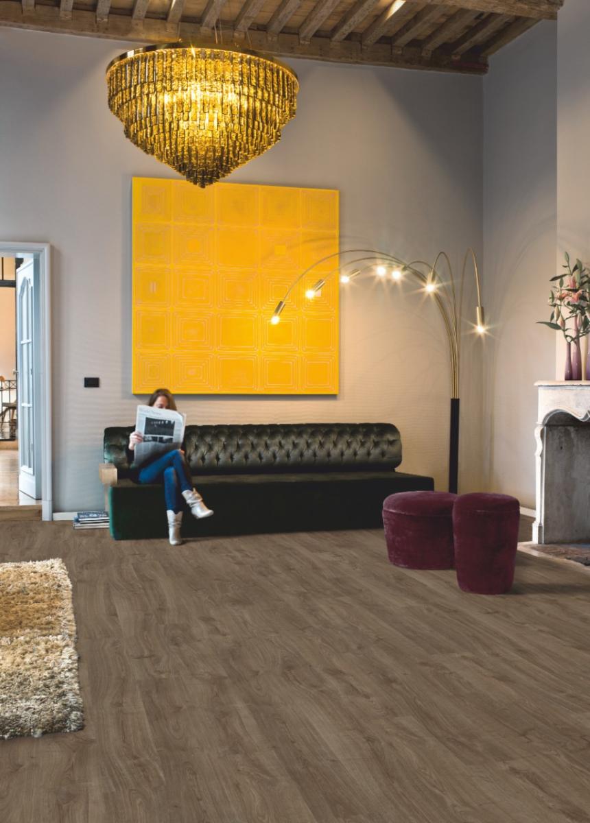 Ламинат Quick Step Eligna 8/32 (U3460) Дуб промасленный темно-коричневый