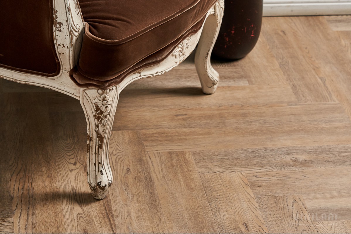 Vinilam LVT Parquet Herringbone IS11133 Паркет Северный