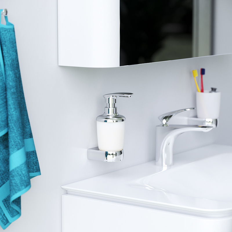 Диспенсер стеклянный AM.PM. Sensation A3036900 с настенным держателем