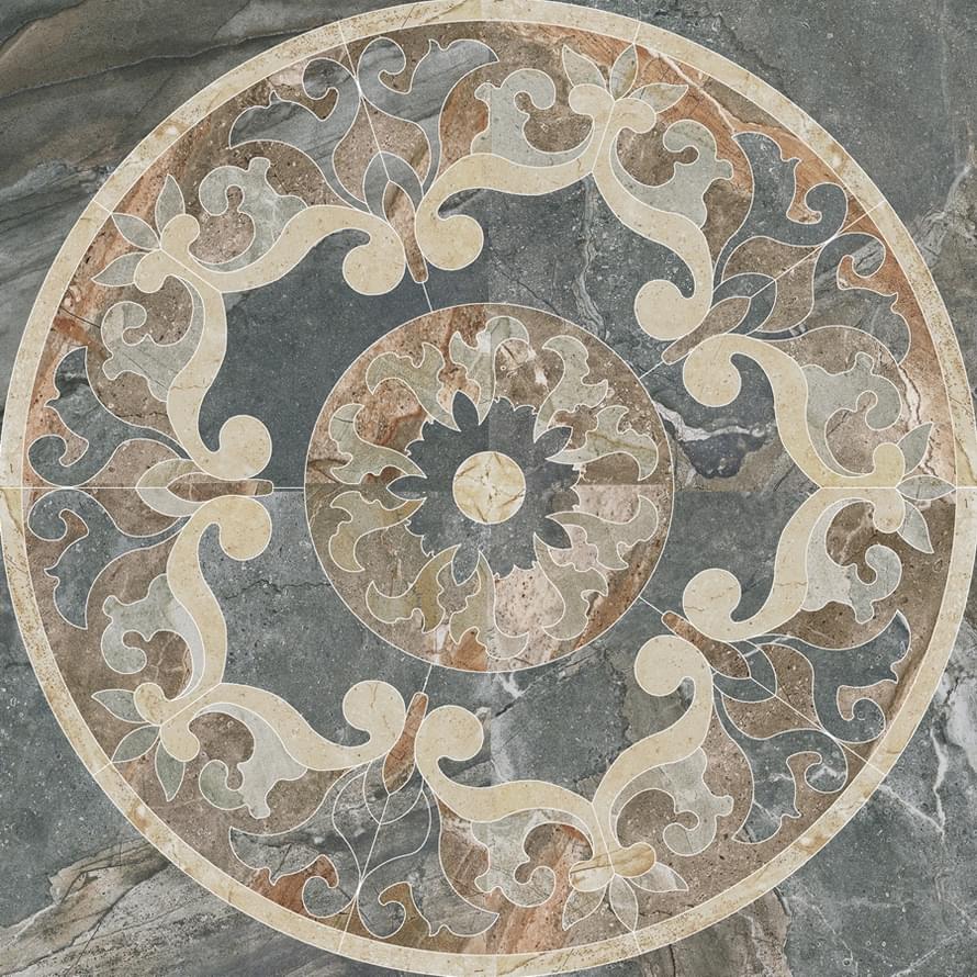 Kerranova Genesis Dark Grey K-108/SR/d01-cut 120x120x10 Декор