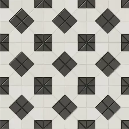 Wow Tesserae Suit B&W 28x28 Керамогранит