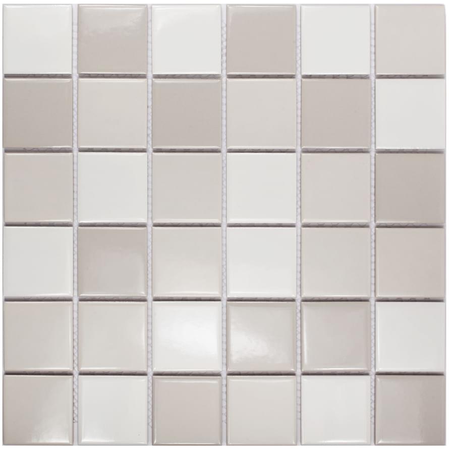Starmosaic Homework Grey Mix Glossy 30,6x30,6 (чип 48x48 мм) мозаика керамическая