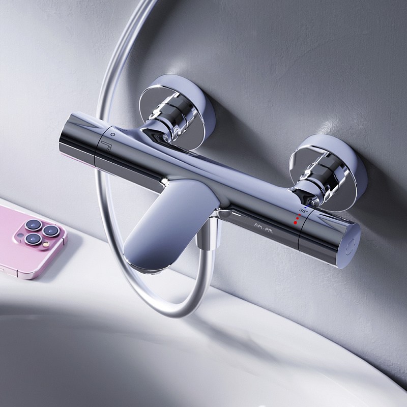 Смеситель для душа и ванны AM.PM Like F8050000 с термостатом