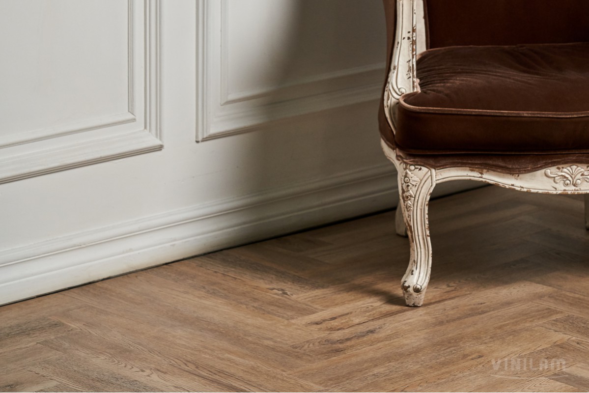 Vinilam LVT Parquet Herringbone IS11133 Паркет Северный