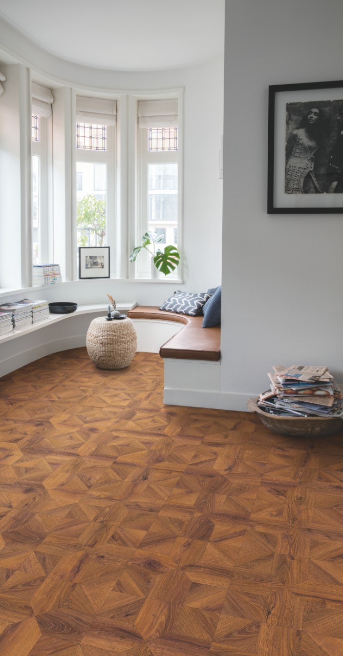 Ламинат Quick Step Impressive Patterns Ultra 12/33 (IPU4144) Дуб медный брашированный