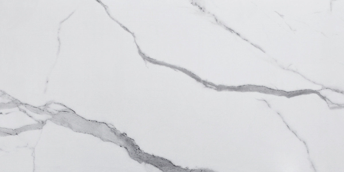 TileKraft Marble White Floor Tiles-PGVT Royal Statuario Glacier Glossy 60х120 Керамогранит глазурова