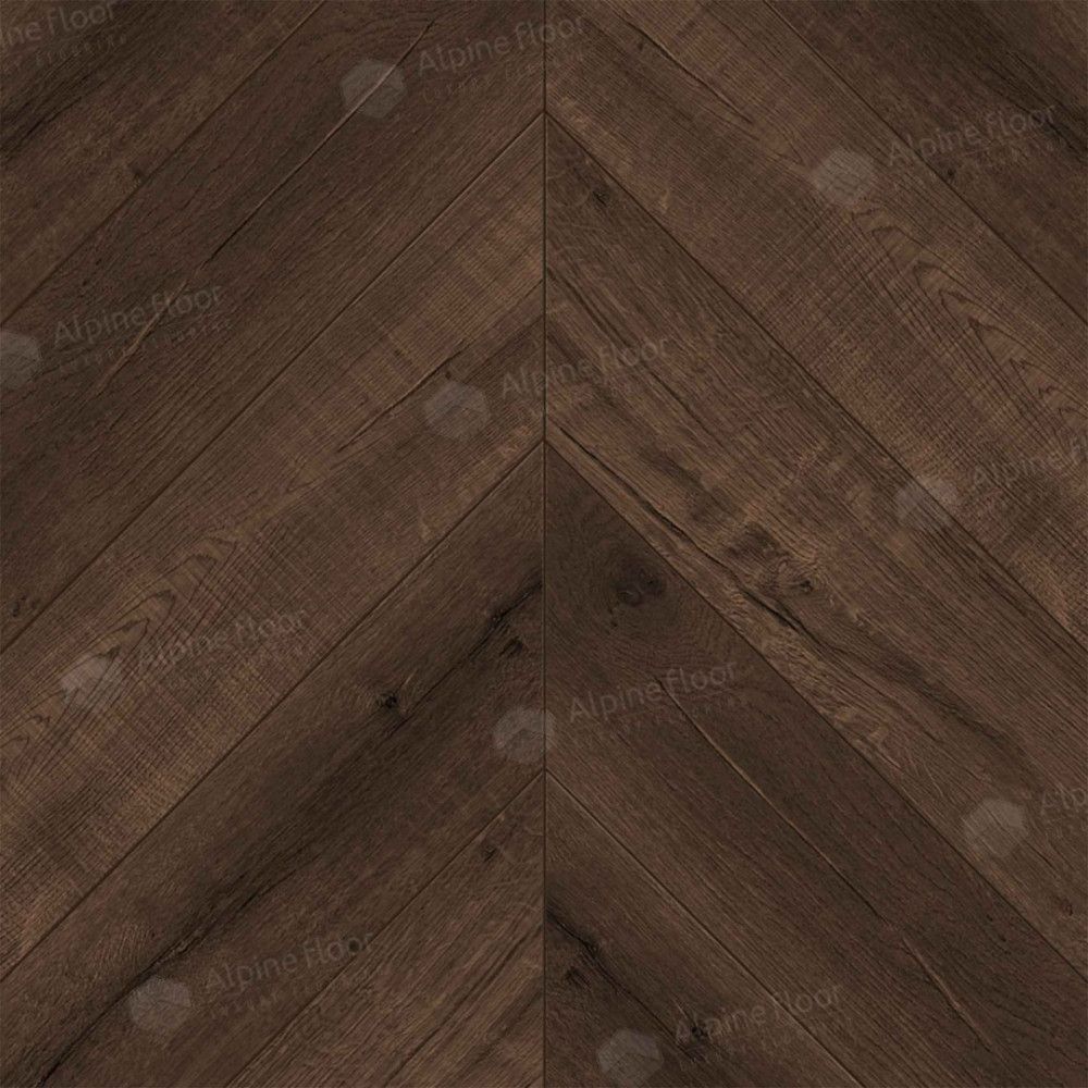 Alpine Floor SPC Chevron Alpine ЕСО 18-12 Дуб Мокка