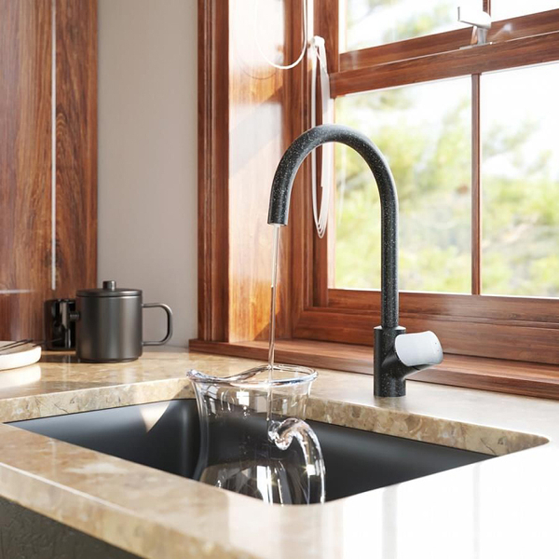 Смеситель для кухни AM.PM Like F8007S22 на раковину, с доп. фильтром