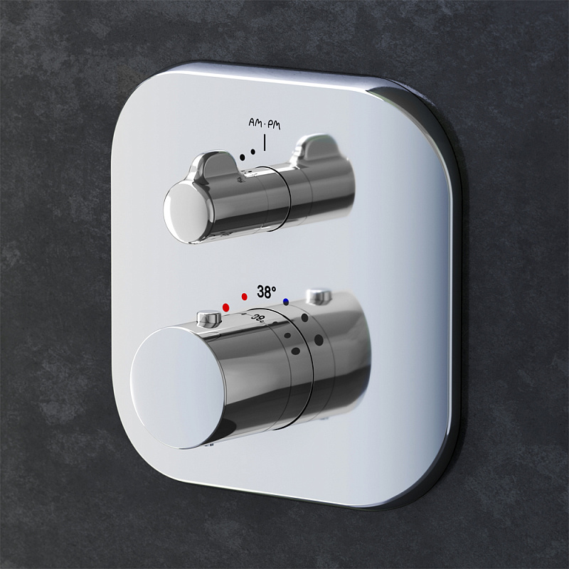 Смеситель для душа AM.PM Sensation F3075600 с термостатом, встраиваемый