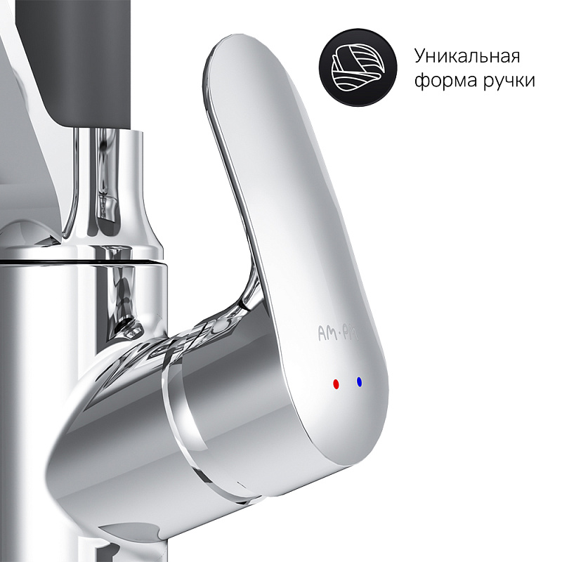 Смеситель для кухни AM.PM Like F8007802 с гибким изливом