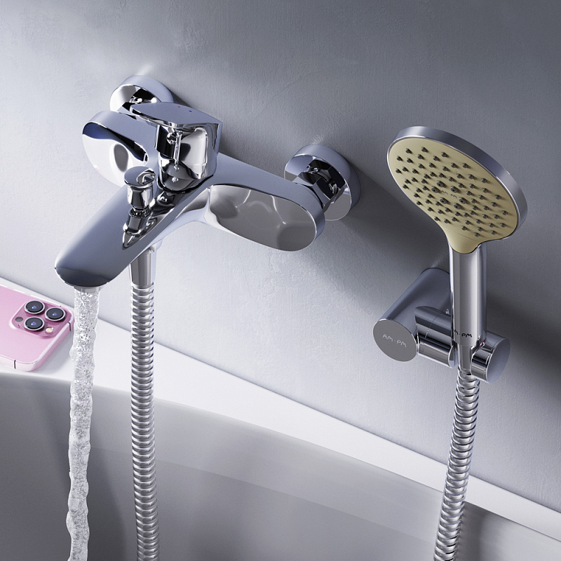 Смеситель для душа и ванны AM.PM Like F8015000 с душем